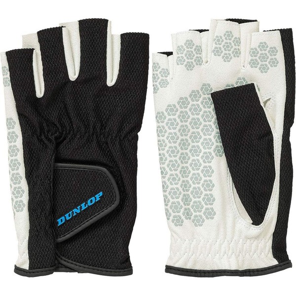 DUNLOP TGG0126 Tennis Gloves, Two-Handed Set, Black (900), L