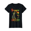 Steppin Into Juneteenth Black African June 19th Women T-Shirt