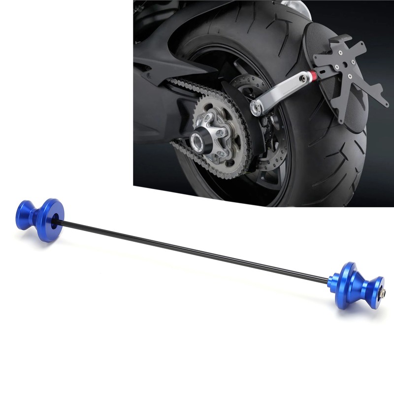 Motorcycle Rear Fork Axle Slider Wheel Crash Protector CNC Aluminum