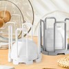 Zoyiancy 2Pcs Adjustable Bowl Rack, Plate Storage Rack, Dinner Plates