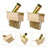 BESTonZON 2pcs Wire Grass Weeding Tool Moss Removal Brush Weeding