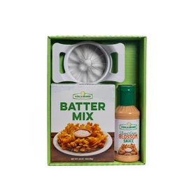 Vidalia Onion Blossom Kit – Includes Onion Cutter, Batter Mix & Sweet Onion Blossom Sauce – Make Restaurant-Style Blooming Onions at Home