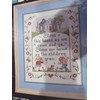 Vintage Bucilla 40395 Stamped Cross Stitch Family Sampler Size 28cm