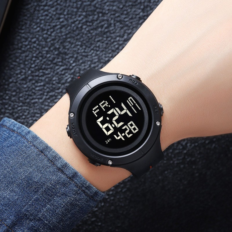 Digital Sports Watch Alarm Stopwatch Timing Waterproof Electronic Wrist Watch