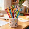 DMIGHT Cute Safari Animals Cartoon Gel Black Ink Pens,Random Kawaii