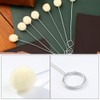 BUTUZE 50 Pcs Wool Daubers Wool Daubers Ball Brush Leather