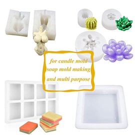Kit de fabricación de moldes de silicona líquida de goma de silicona de platino de 15 A, silicona translúcida para fundición de moldes de resina, moldes de silicona (7 onzas)