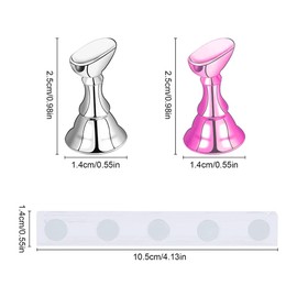 Acrylic Nail Display Stand, Magnetic Nail Tip Holder, Acrylic Nail Practice Stand, for False Nail Tip, Manicure Tool, Salon, 2 Sets