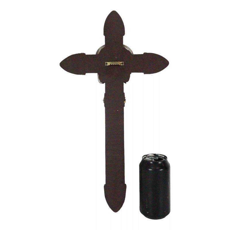 Rustic Western Brown Faux Tooled Leather Belt Buckle Concho Cowboy