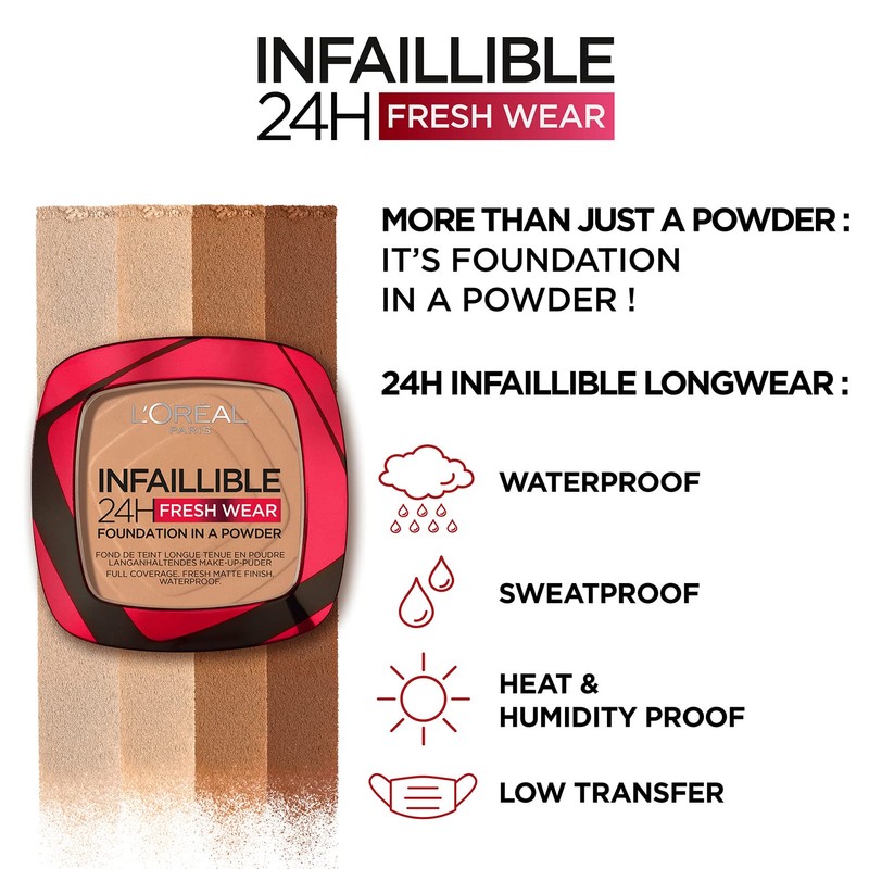 L'Oréal Infallible 24H Fresh Wear Foundation In A Powder -