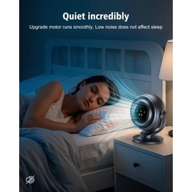 Desk Fans for Bedroom,Oscillating Air Circulator Fan 270°Vertical Manual 90° Oscillating Fan,10 Speeds,4H Timer Quiet for Home,Travel