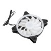 3Pcs Computer Chassis Cooling Fan Mute 6‑Pin Dual RGB Lights
