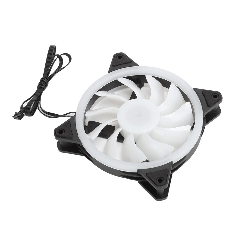 3Pcs Computer Chassis Cooling Fan Mute 6‑Pin Dual RGB Lights