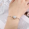 Opal Heart Ashes Urn Bracelet for Women 925 Sterling Silver