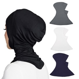 Yeieeo 4 Pieces Muslim Inner Hijab Cap for Women Turban Underscarf Undercap Bonnet Islamic Jersey Tube Caps(color3)
