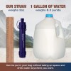 Membrane Solutions 2pc Survival Emergency Water Purifier Straw,Water Filter Camping/Travel