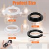 8Pcs Plastic Light Shade Adapter, E27 to E14 Lamp Shade