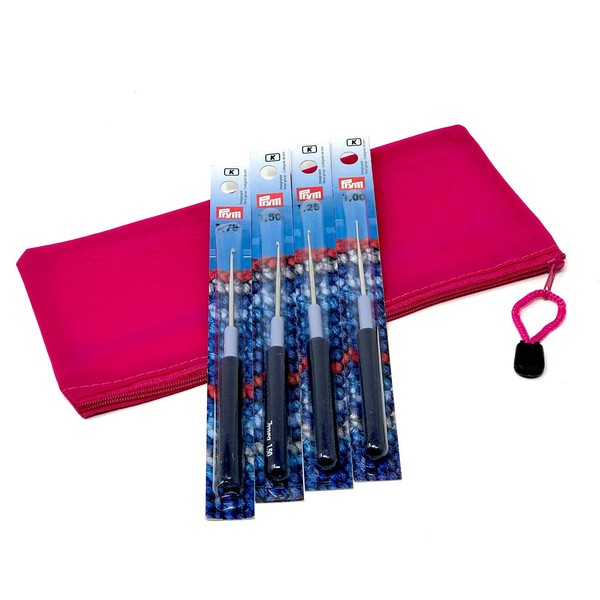 Camtiac Prym Yarn Crochet Hook with Handle Set of 4