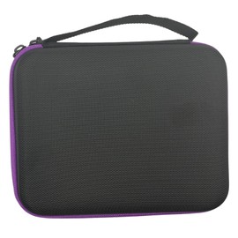 6 Yo-Yo Storage Case with Shock Absorbing Pad with Mesh Pocket, Yo-Yo Carry Bag, Lines Storage Bag, Accessories Compatible, Double Zipper Carrying Pouch (Violet)