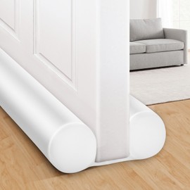 MAXTID Under Door Draft Stopper White 32Inch, Weather Stripping Door Seal, Door Sweep for Exterior & Interior Doors Door Bottom Seal Dust and Noise Insulation Large Door Draft Guard of Doors
