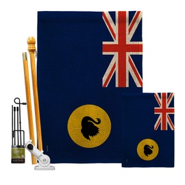 Americana Home & Garden Australia Western Burlap Garden House Flag-Kit Regional Territory Tony Couch Sydney Oceania Country Particular Area Decoration Banner Small Yard Gift Double-Sided, Made in USA