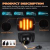 AreLokpri Amber Front Turn Signal Lights Compatible for 1987-1995 Wrangler