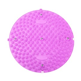 wowjimi Foot Mat Blue 13.8 inches (35 cm) Diameter for Household Use, Magnet, Unisex, Anti-Slip, Pressure Point Pressing, Fatigue Relief, Foot Massager Mat, Acupressure Mat, Foot Pressure Point Mat