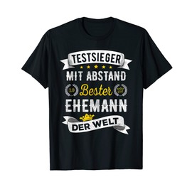 Men's Best Husband Der Welt Funny Test Winner Slogan T-Shirt