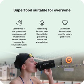 Vilgain® Whey Protein Powder, Grass Fed | 100% Pure Whey Protein Powder | Fast Muscle Recovery and Building | Natural Taste | Premium Quality Powder | Vanilla, 1000 g