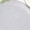 Evevda Round Silver Placemats for Dining Table Set of 6