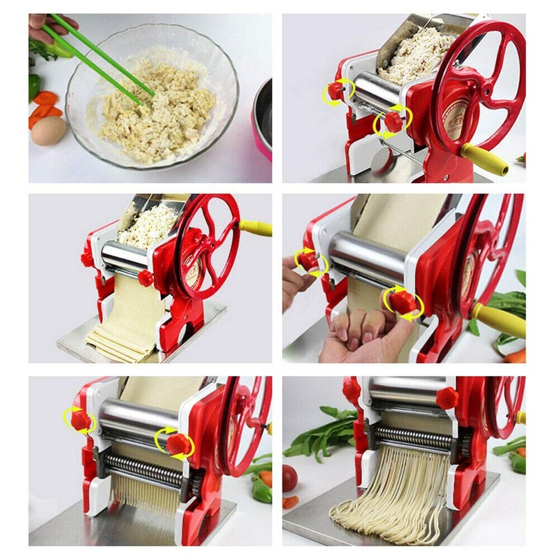 Manual Noodle Press Machine Mult-functional Spaghetti Pasta Dumpling Skin Maker