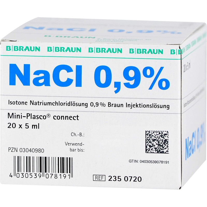 Kochsalzl�sung 0,9% Miniplasco connect, 20X5 ml