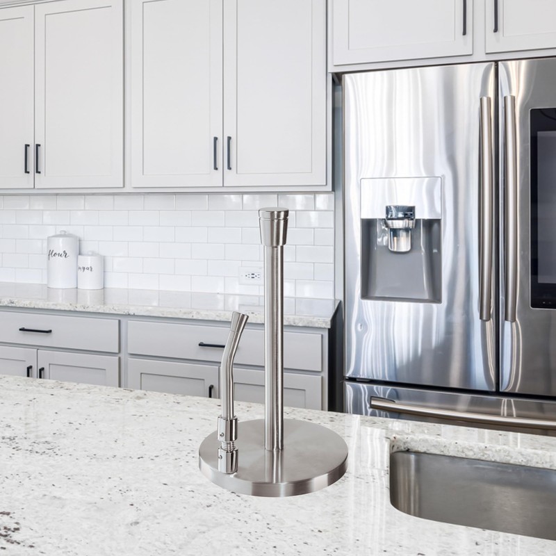 OGGI Stainless Steel Paper Towel Holder - with Tension Arm