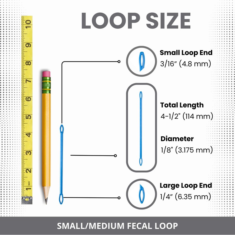 Fecal Loop for Small and Medium Animals, Stool Sample Collection