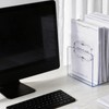 16 Pcs Acrylic Bookends, Book Ends Clear Acrylic Bookends for