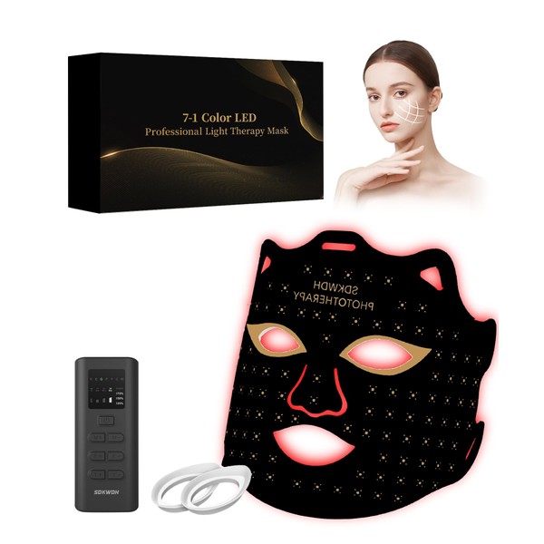 SDKWDH LED FACE MASK, Black