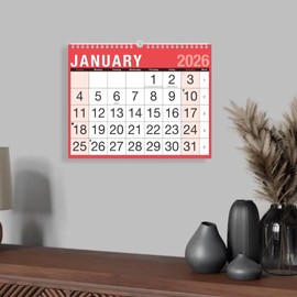 TIVADI 2026 Wall, Desktop Planners and Calendars (2026 Easy View Monthly Planner, Wall Calendar, Spiral bound for Office Home School, (Size 22cm x 27.5cm))