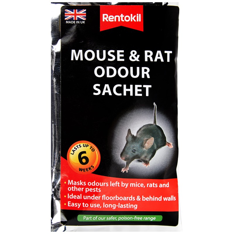 Rentokil FM24 Mouse And Rat Odour Sachets, Black