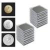 Waziaqoc 20 Pack Coin Snap Holders, 5 Sizes (20/25/30/35/40mm)
