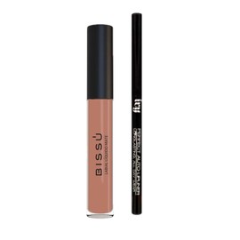 Lip Combo Viral | Kit Labial Líquido Mate Bissu + Delineador IVY | Larga Duración, Vegano, Cruelty Free, Waterproof (Increible)