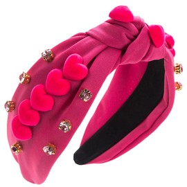 scicent Hair Bands Wide Knotted Fashion Alice Bands Stylish Hairbands Non-Slip Head Bands Vintage Crystal Hair Hoops Hair Accessories for Party Wedding Wonderful Gift for Friends - 26720