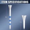 CHAMPKEY Original Plastic Golf Tees 100 Pack | 85 Driver