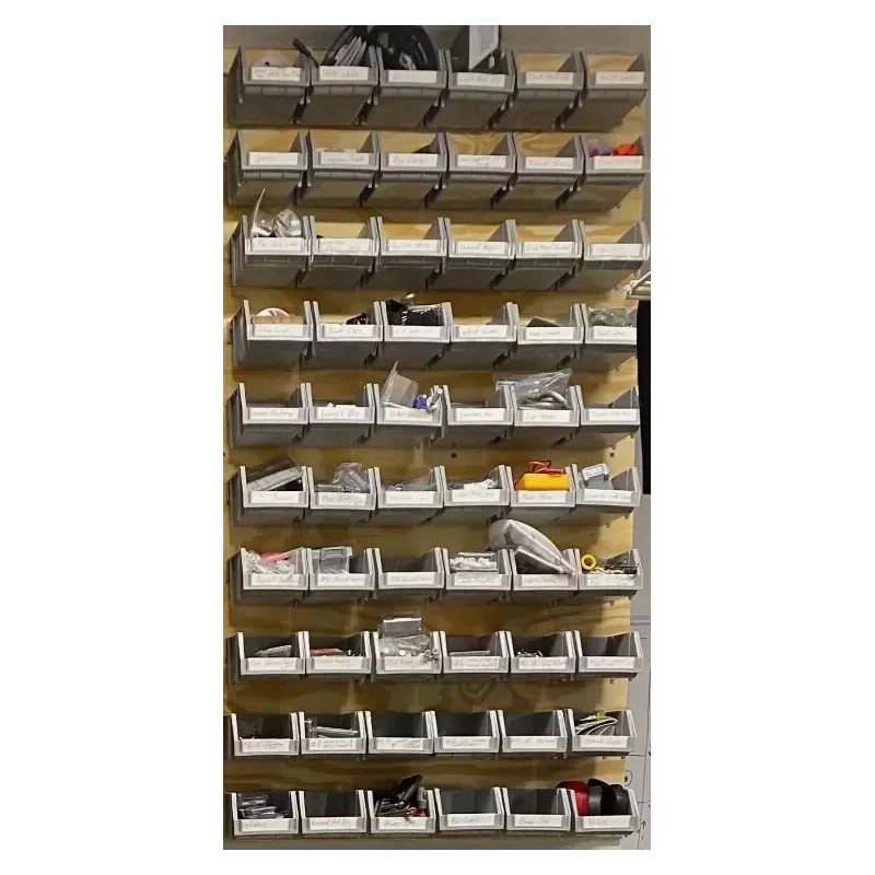 Storehouse 20 Bins Rail Mount Stackable Parts Storage Organizer Shop