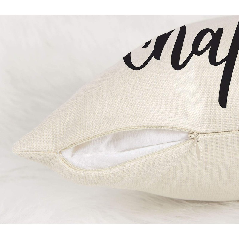 Just One More Chapter Throw Pillow Case Cushion Cover Book