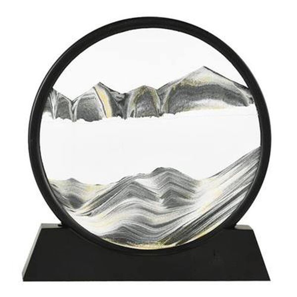 SINGYICO 3D Dynamic Sand Art Liquid Motion, Moving Picture Round