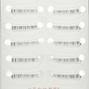 Lower Eyelashes, 10 Pairs of Eyelashes, Popular, Transparent Axis, Lower