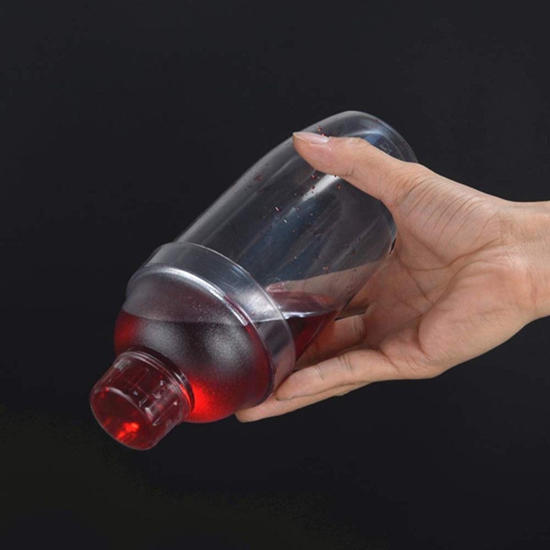 FEOOWV 2 Pcs Plastic Cocktail Shaker,Drink Mixer Hand Shaker Cup