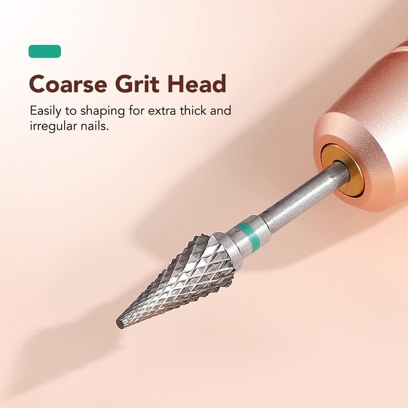 Frcolor Nail Cutter Attachment Cutter Bit Pear Shape Bit Milling