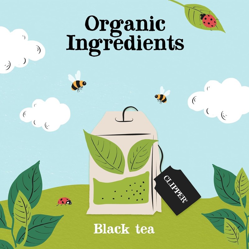 Clipper Organic Everyday 80 Tea Bags | Unbleached, Plastic Free,