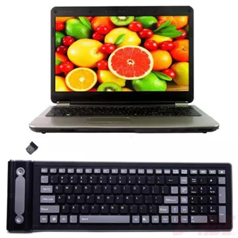 Wireless Keyboard Ultra Thin Quiet Portable Wireless Keyboard 107 Keys